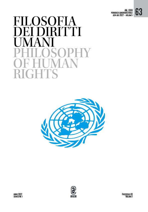 copertina 9791221800869 Filosofia dei Diritti umani / Philosophy of Human Rights