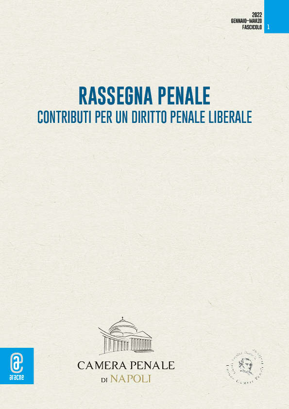 copertina 9791221801514 Rassegna penale