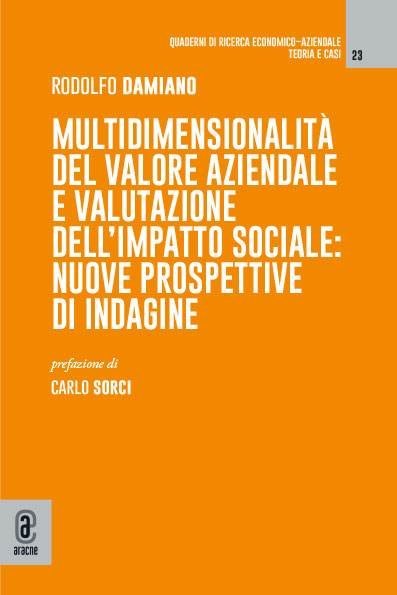 copertina 9791221801781 Multidimensionalità del valore aziendale e valutazione dell’impatto sociale