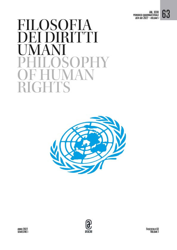 copertina 9791221805277 Filosofia dei Diritti umani / Philosophy of Human Rights