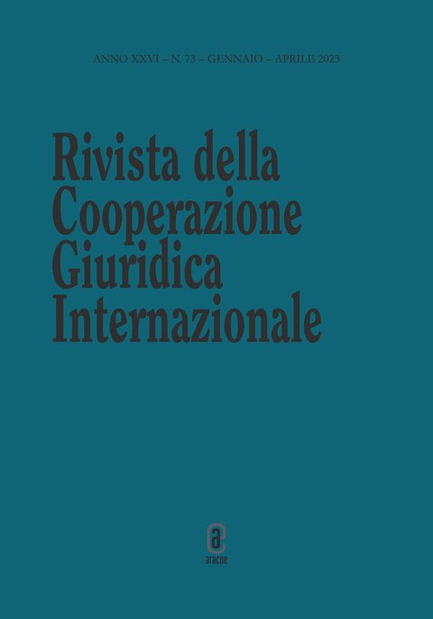 copertina 9791221807226 Rivista della Cooperazione Giuridica Internazionale