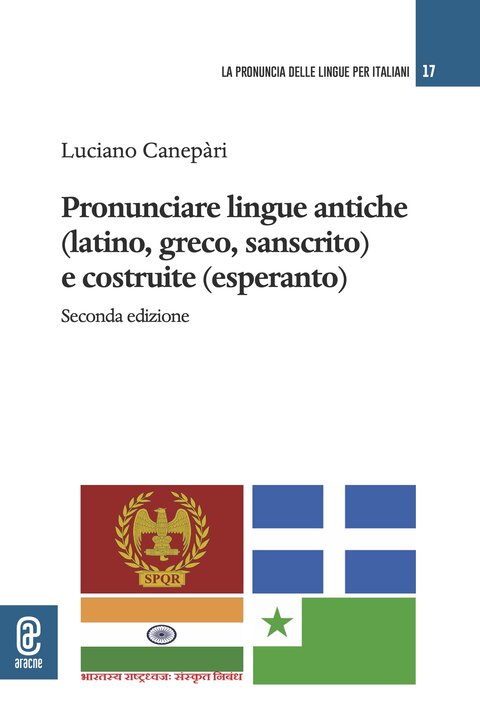 copertina 9791221808230 Pronunciare lingue antiche (latino, greco, sanscrito) e costruite (esperanto)