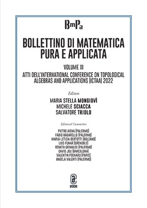 copertina 9791221809640 Bollettino di Matematica pura e applicata