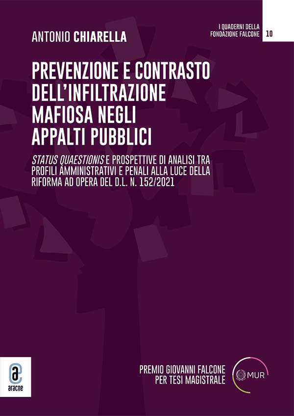 copertina 9791221810486 Prevenzione e contrasto dell’infiltrazione mafiosa negli appalti pubblici