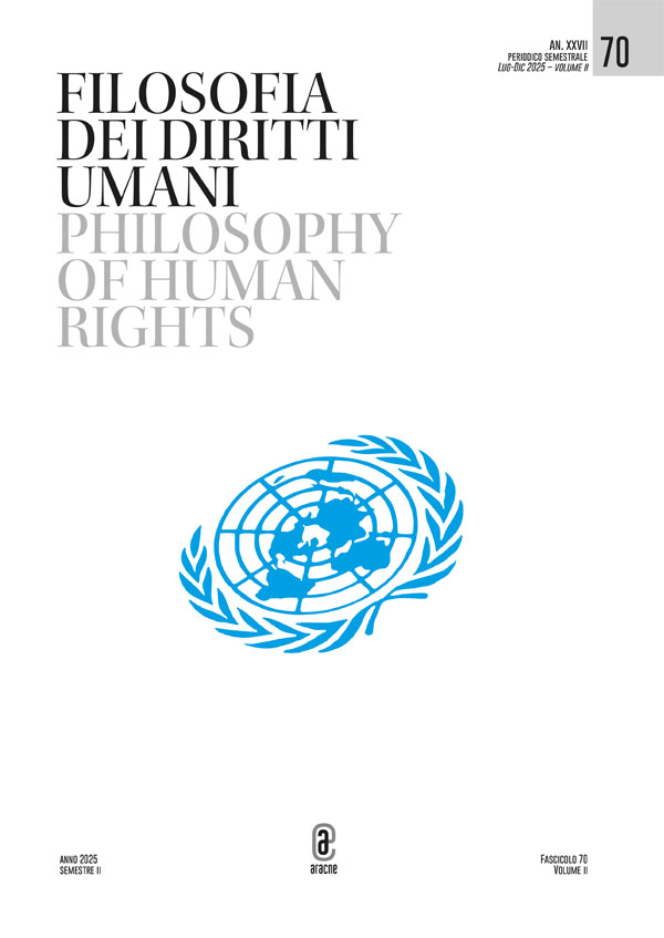 Copertina libro Filosofia dei Diritti umani / Philosophy of Human Rights